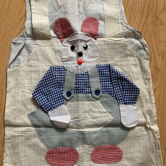 Vintage Handmade Bunny Overalls Boys Girls Shorts - Picture 2 of 4